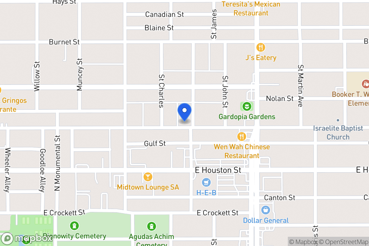 Map of 601  Saint James