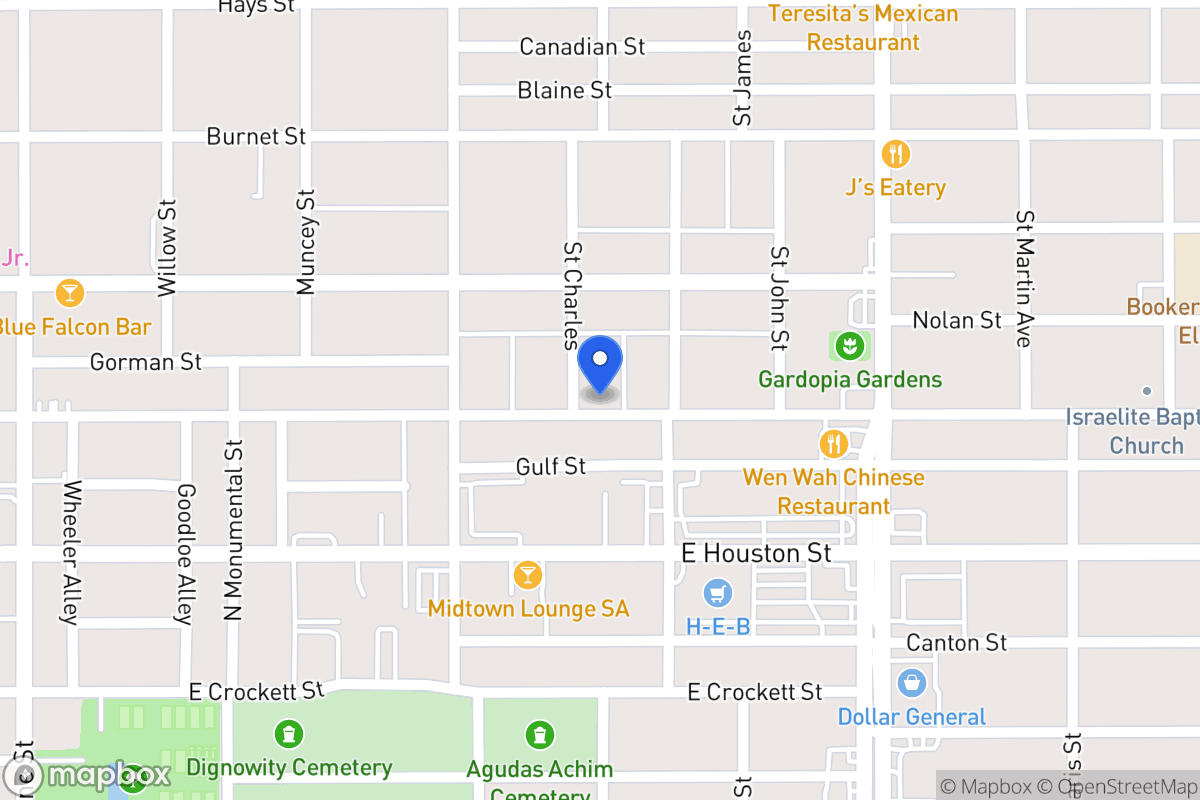 Map of 102  Saint Charles