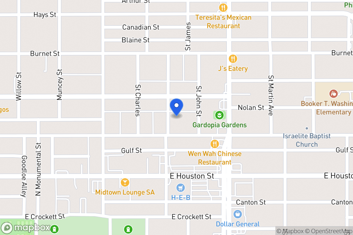 Map of 614  Saint James