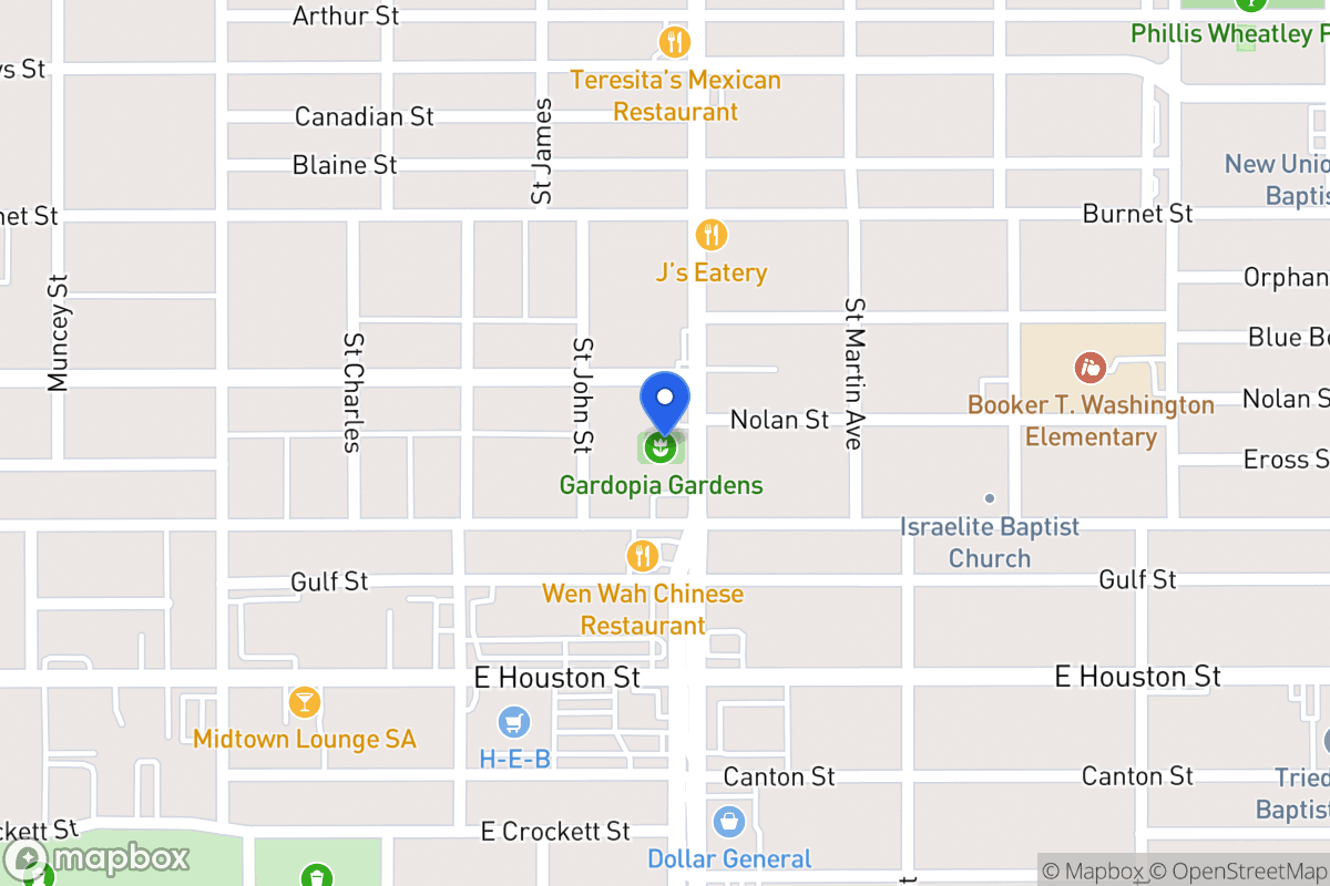 Map of 619 N New Braunfels Ave