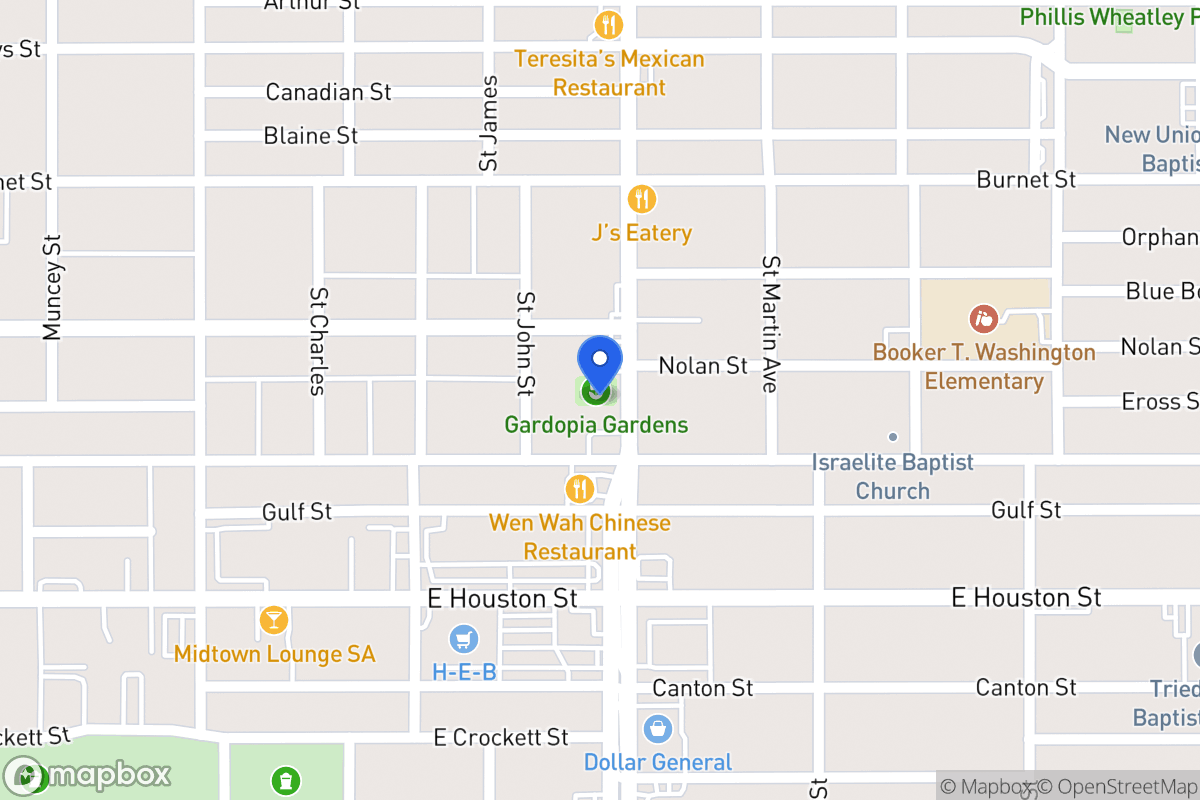 Map of 615 N New Braunfels Ave