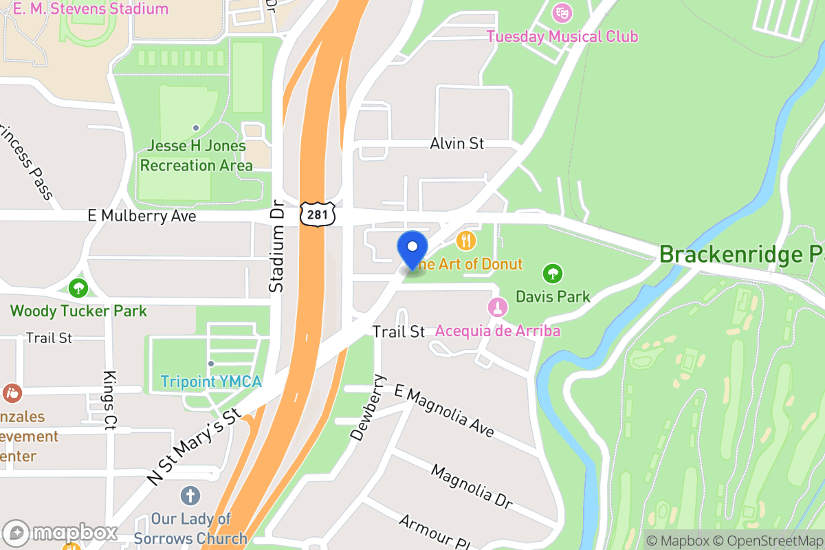 Map of 3408 N Saint Marys St