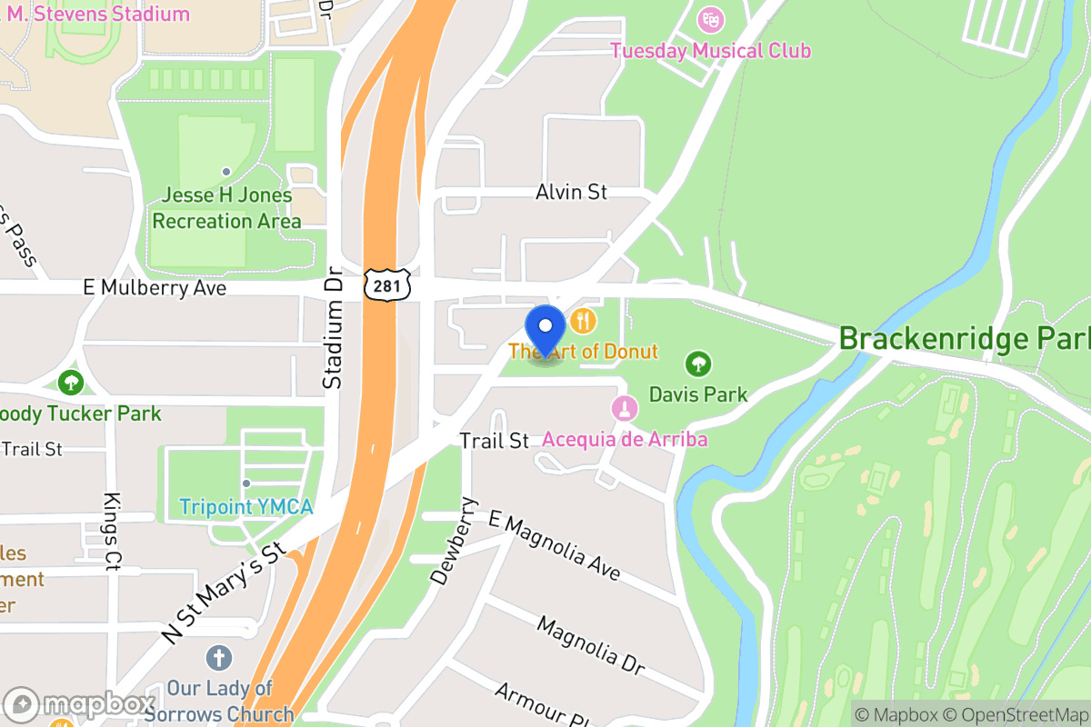 Map of 707 E Huisache Ave