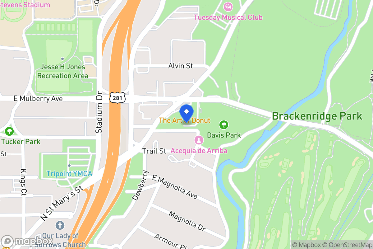 Map of 731 E Huisache Ave