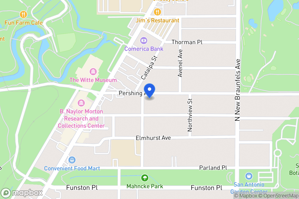 Map of 206  Pershing Ave