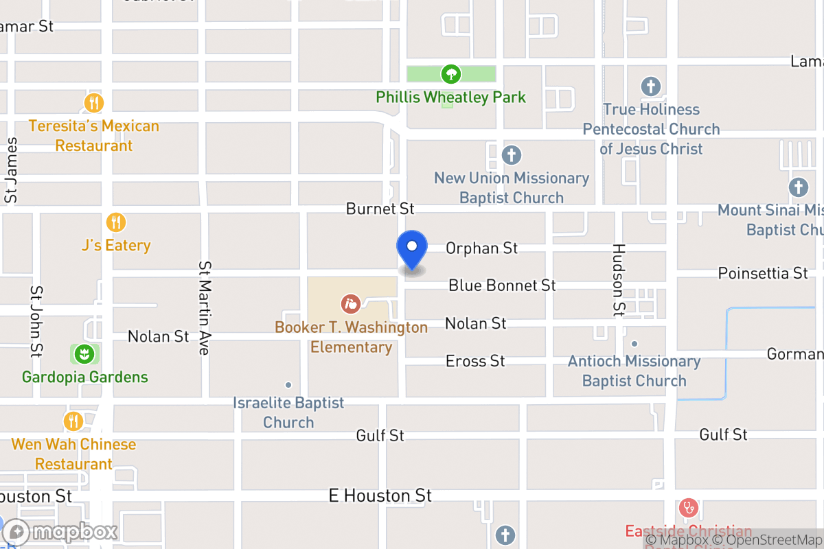 Map of 401  Blue Bonnet St