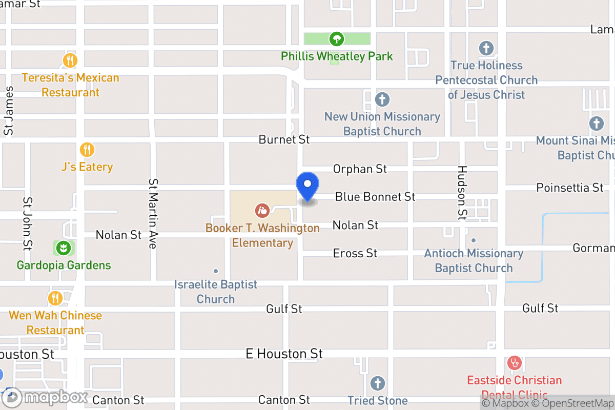 Map of 402  Blue Bonnet St