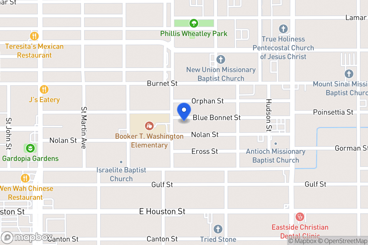 Map of 410  Blue Bonnet St