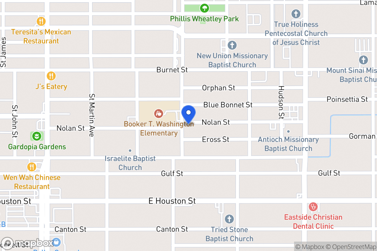 Map of 822 N Gevers St