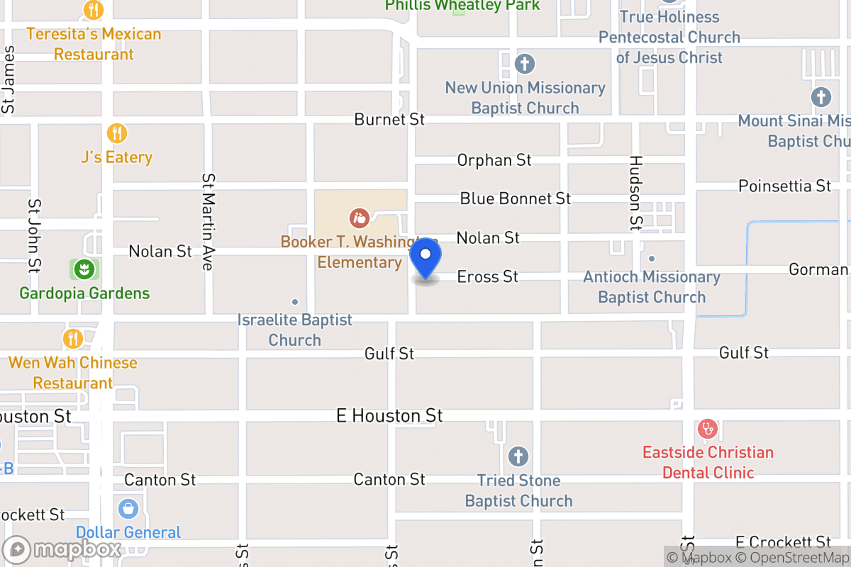 Map of 814 N Gevers St