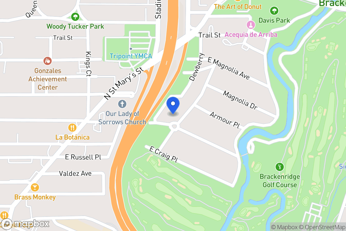Map of 677 E Woodlawn Ave