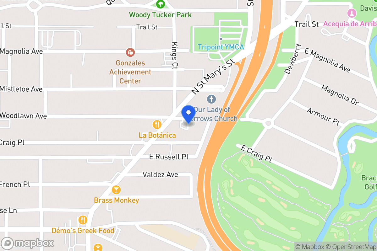 Map of 618 E Woodlawn Ave