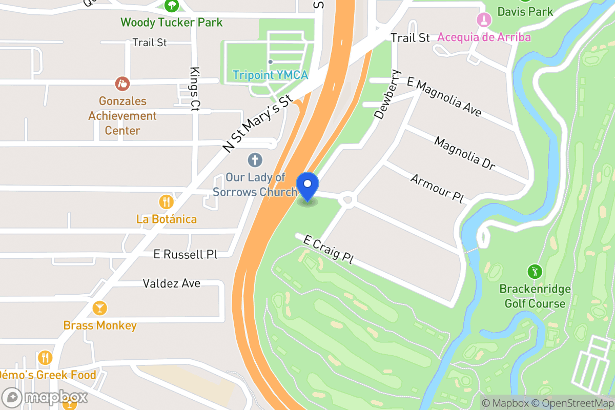 Map of 666 E Woodlawn Ave