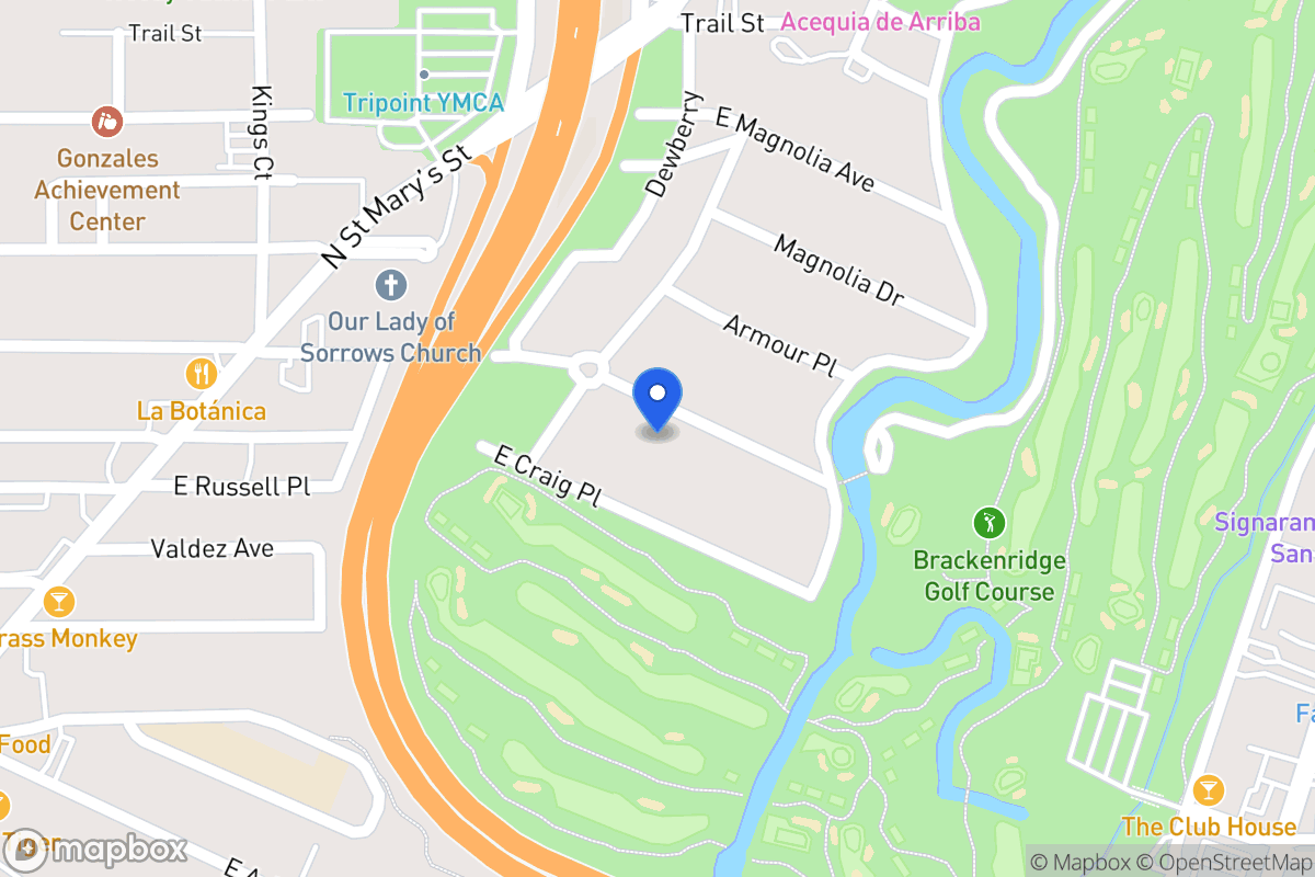 Map of 718 E Woodlawn Ave