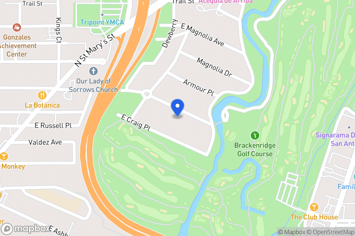 Map of 730 E Woodlawn Ave