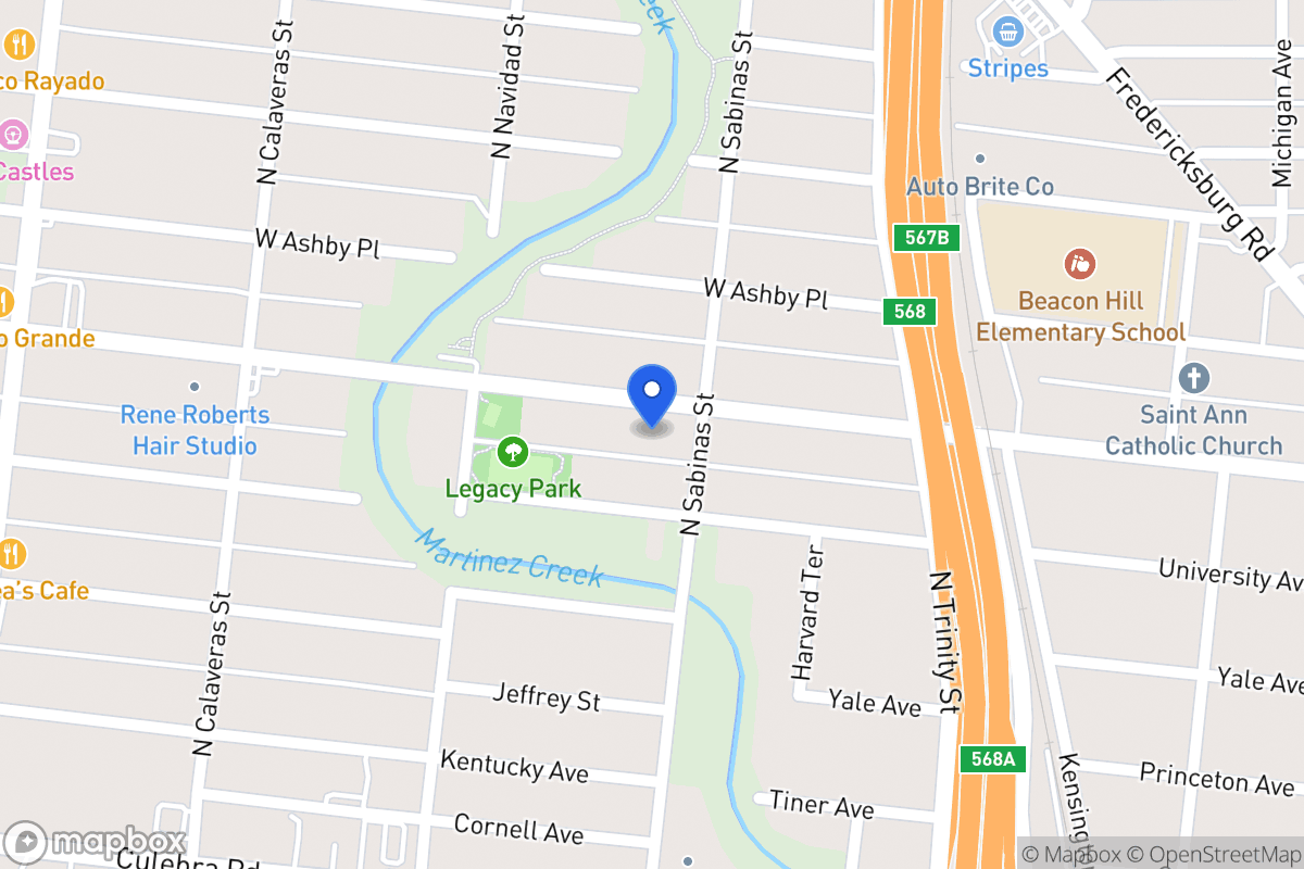 Map of 610  Cincinnati Ave