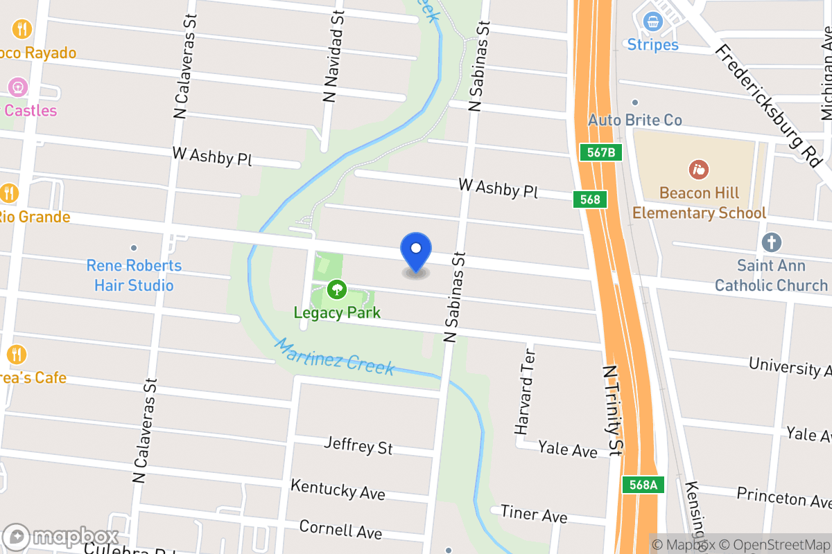 Map of 614  Cincinnati Ave