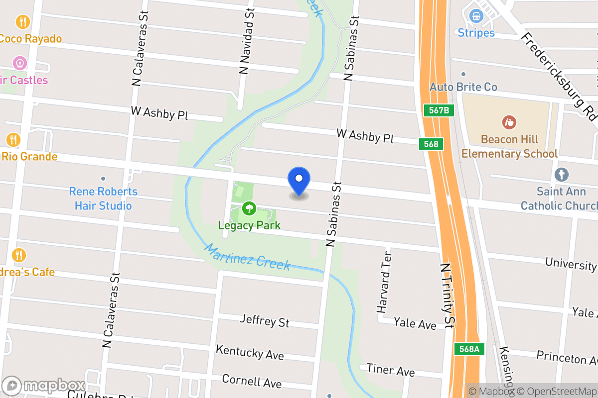 Map of 618  Cincinnati Ave