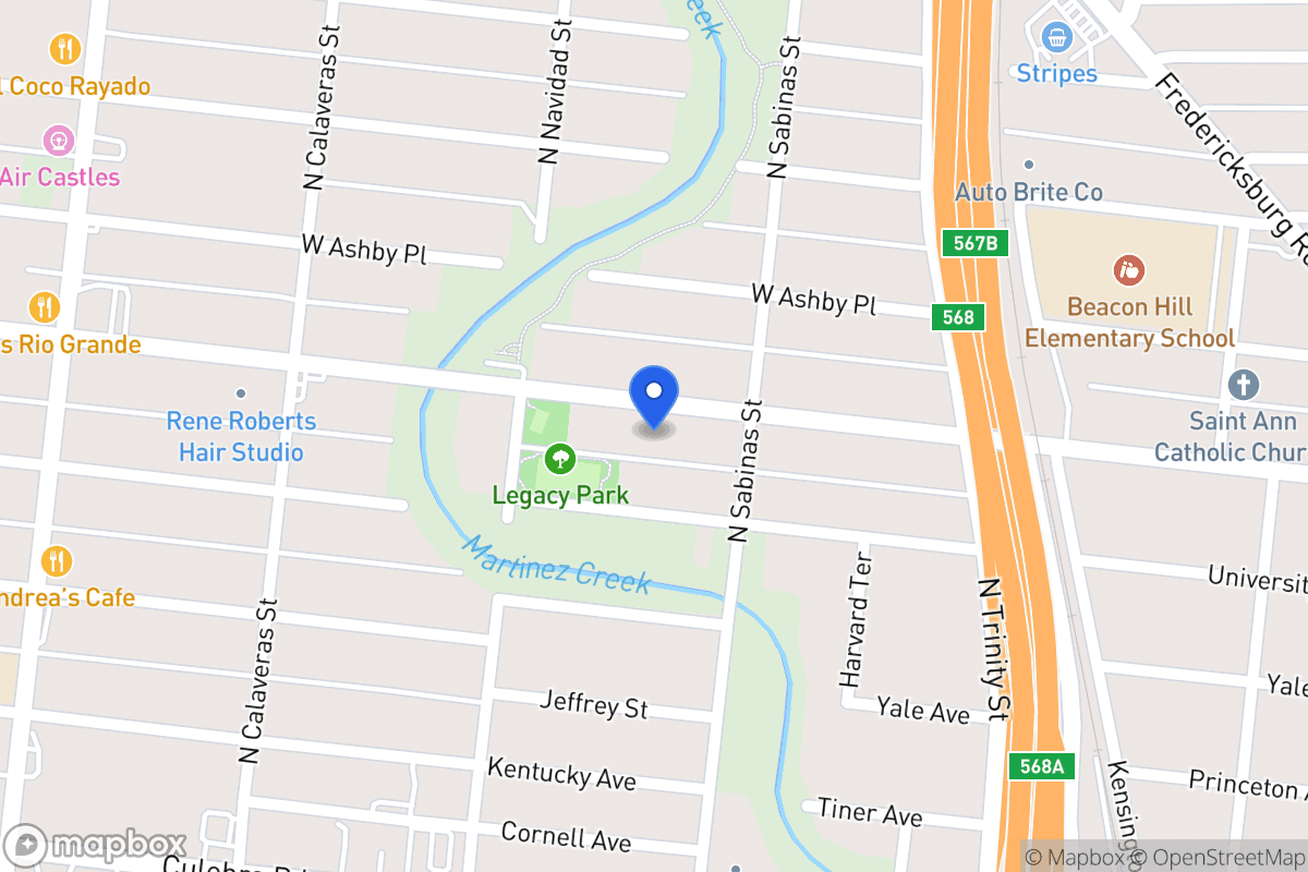Map of 622  Cincinnati Ave