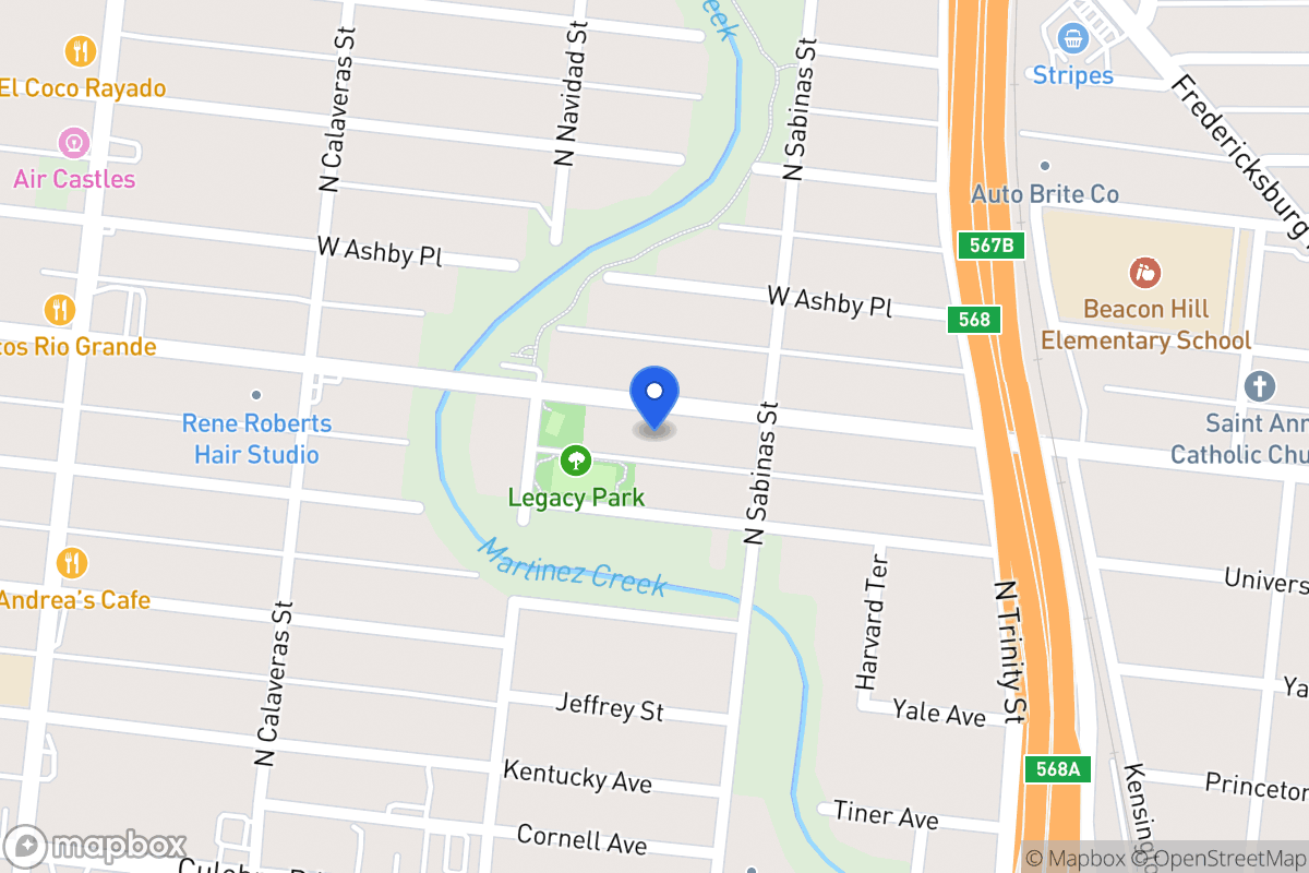Map of 624  Cincinnati Ave