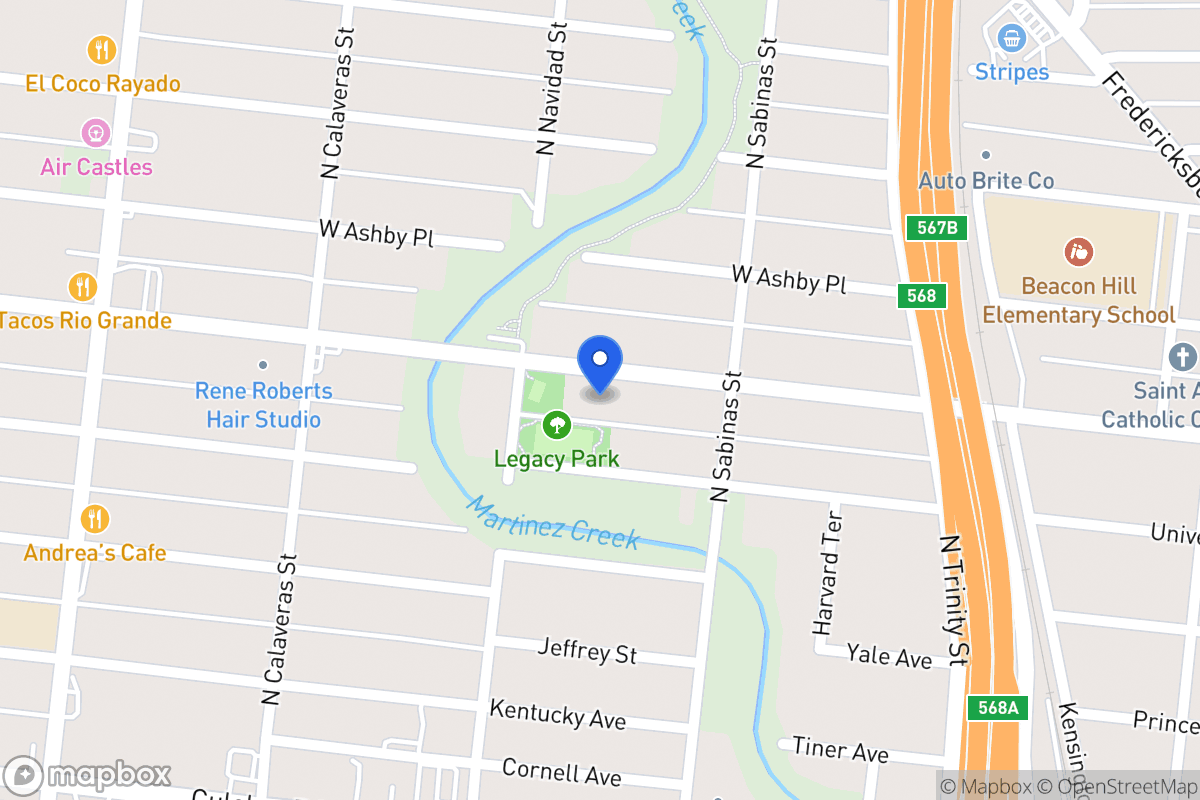 Map of 632  Cincinnati Ave