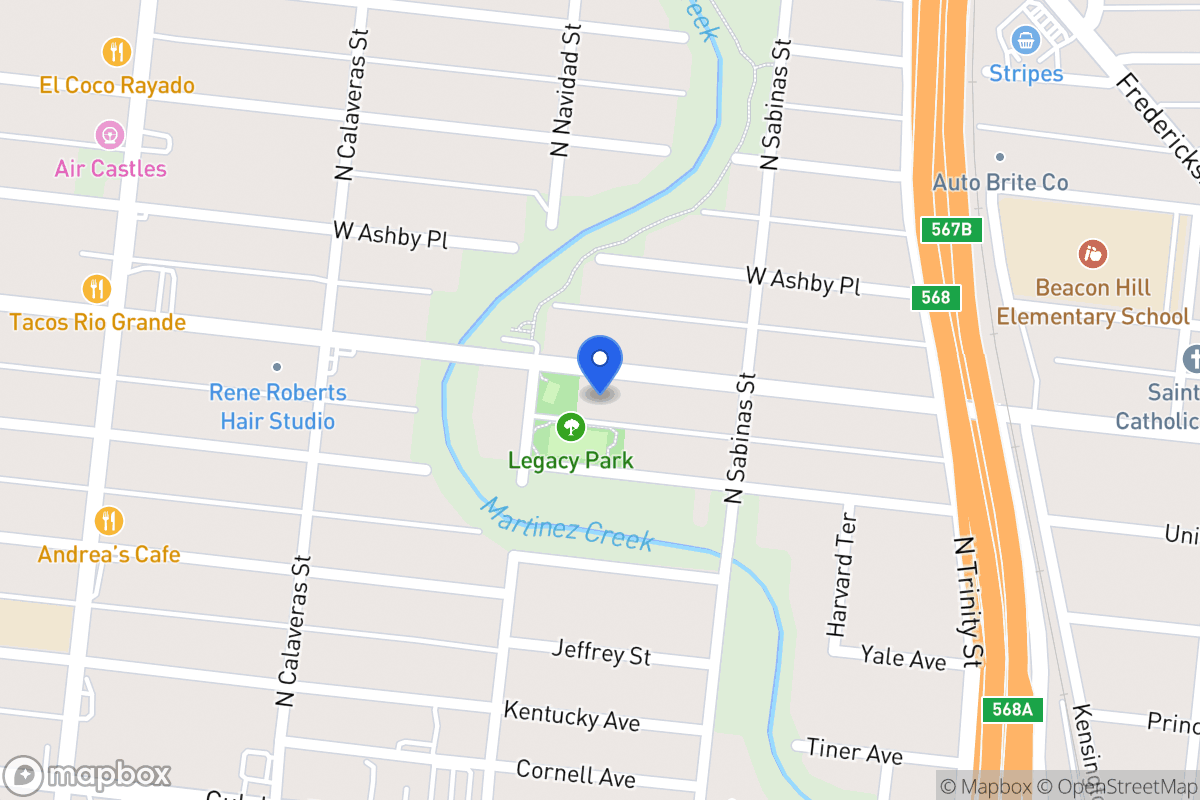 Map of 636  Cincinnati Ave