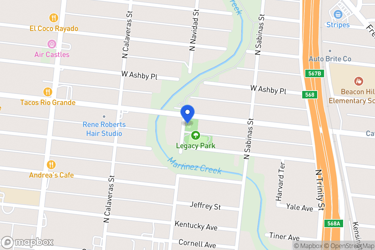 Map of 650  Cincinnati Ave