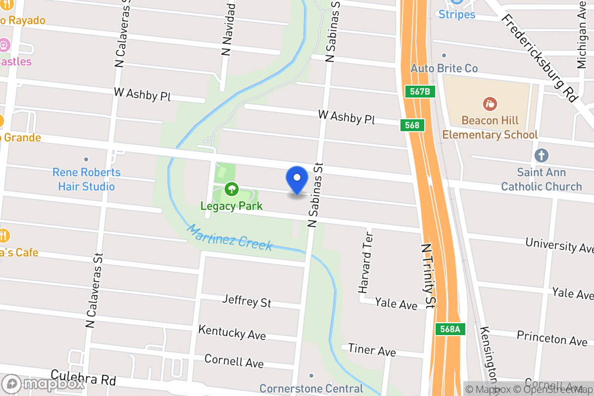 Map of 2011 N Sabinas St