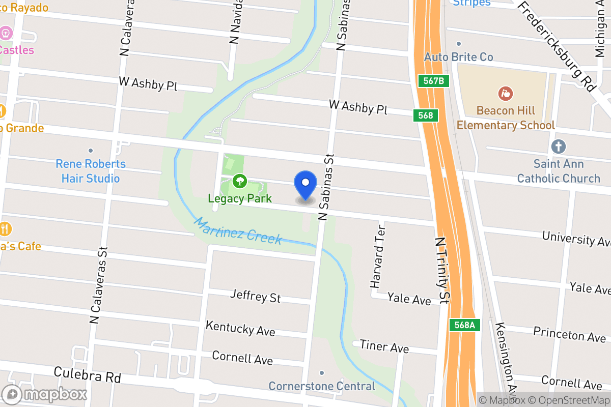 Map of 2003 N Sabinas St