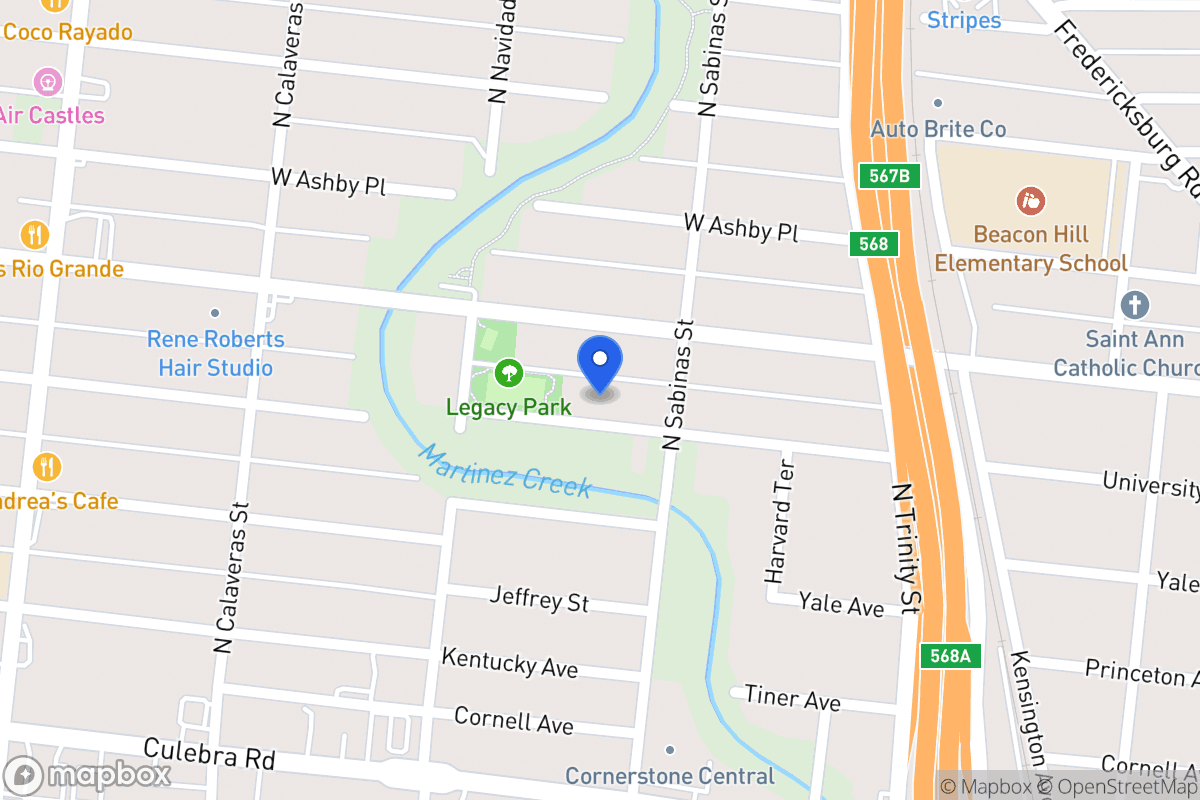 Map of 523  University Ave
