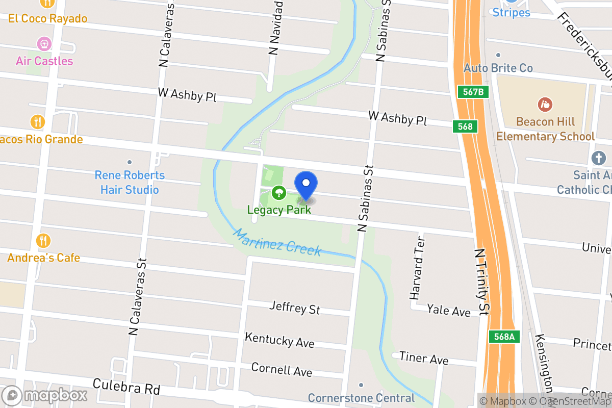 Map of 531  University Ave