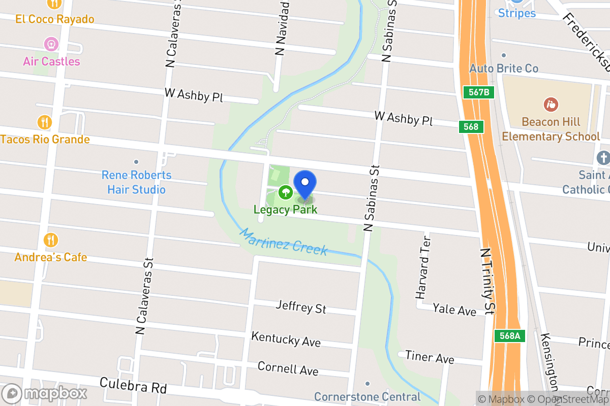 Map of 535  University Ave
