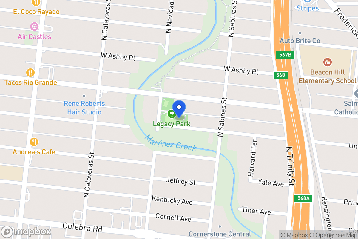 Map of 539  University Ave