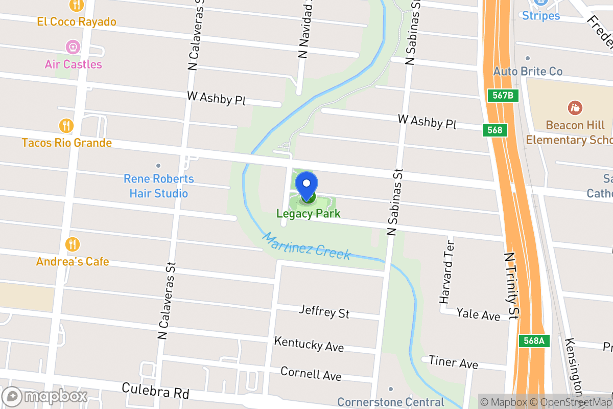 Map of 547  University Ave