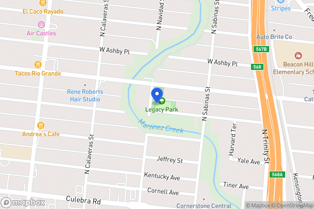 Map of 551  University Ave