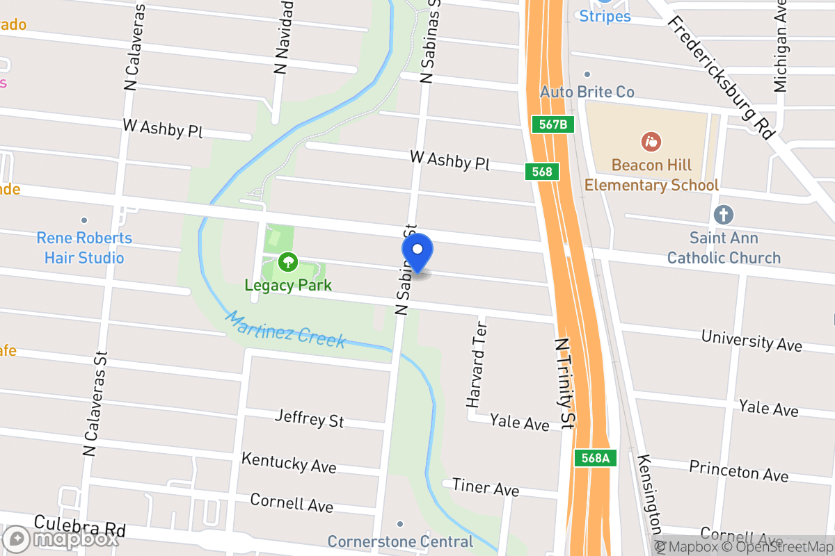 Map of 2010 N Sabinas St