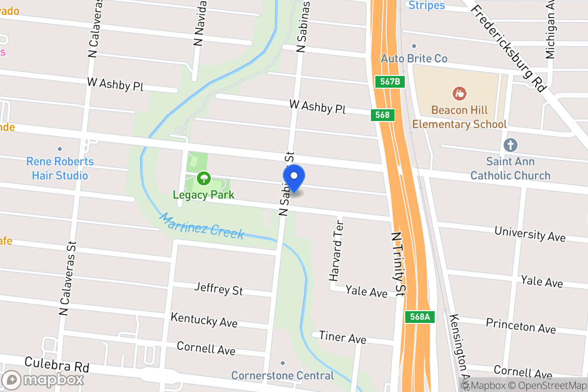 Map of 2006 N Sabinas St