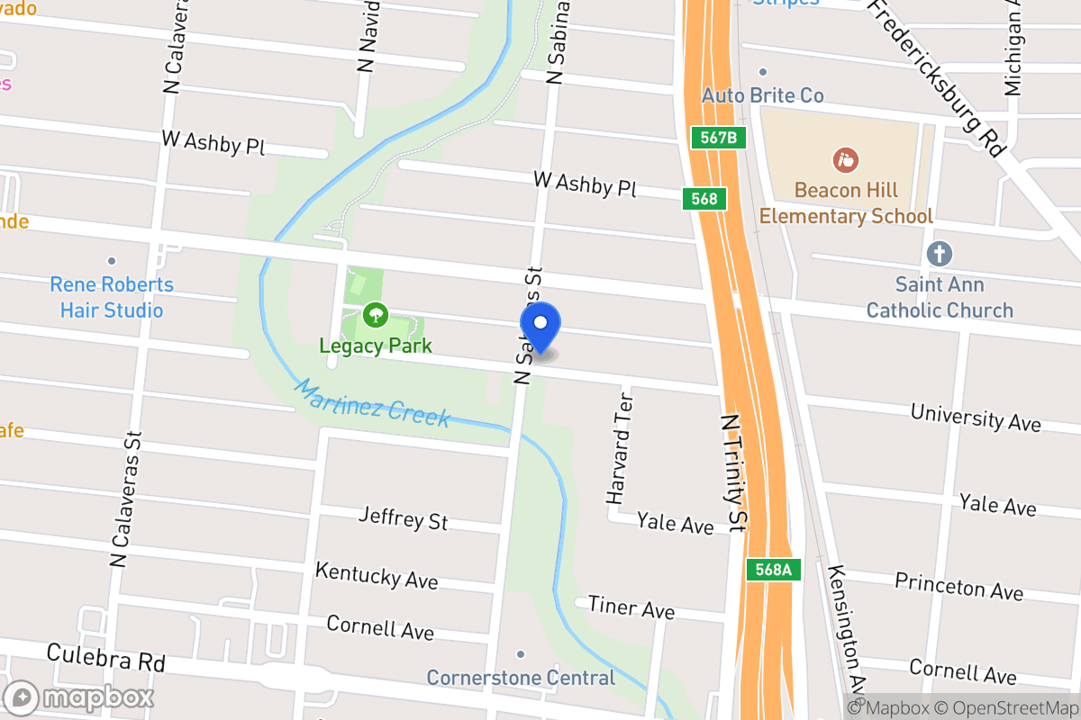 Map of 2002 N Sabinas St