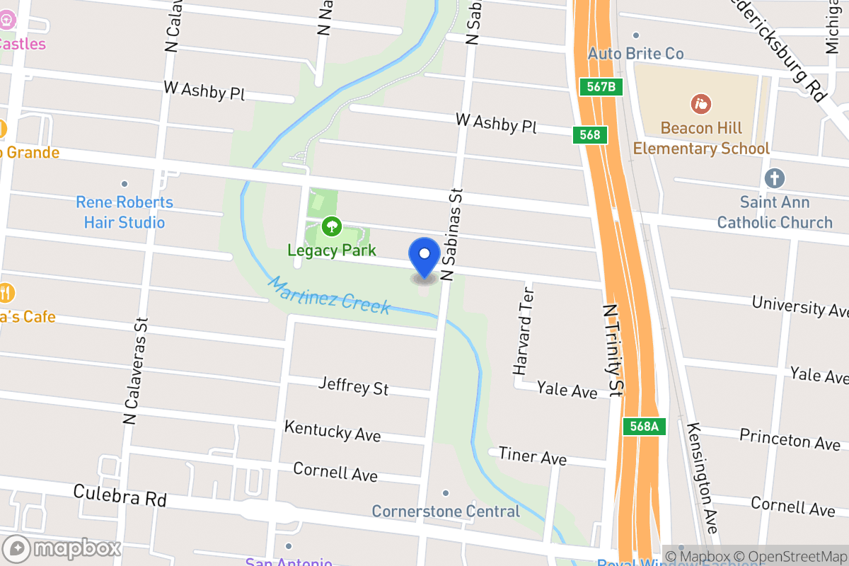 Map of 506  University Ave