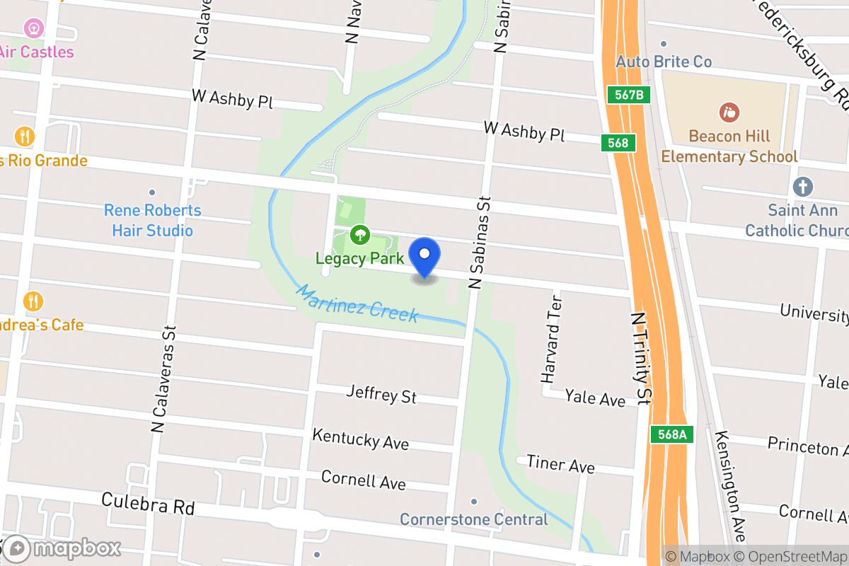Map of 514  University Ave