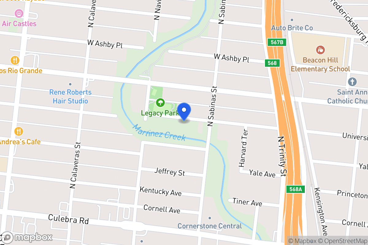 Map of 516  University Ave