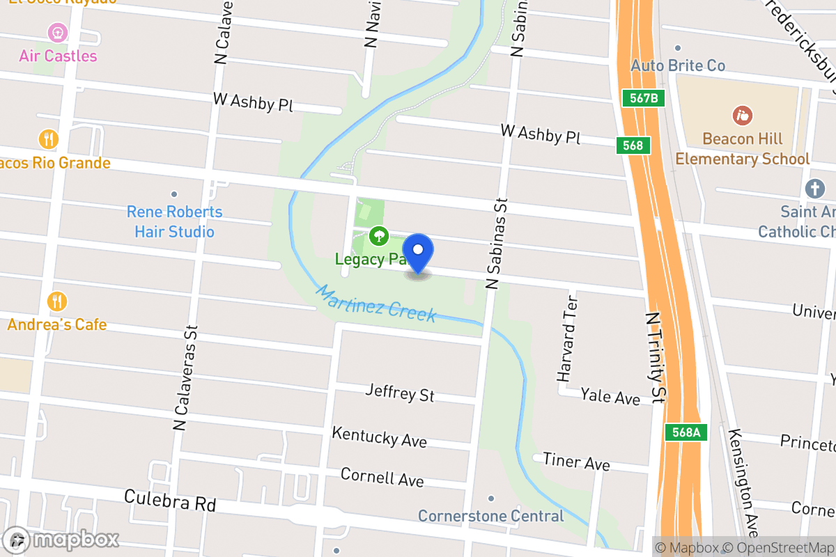 Map of 518  University Ave