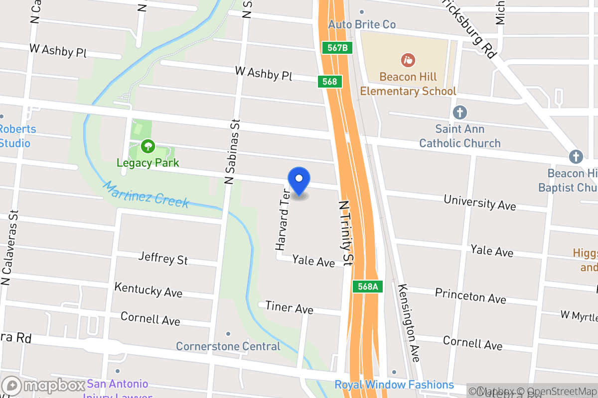 Map of 434  University Ave