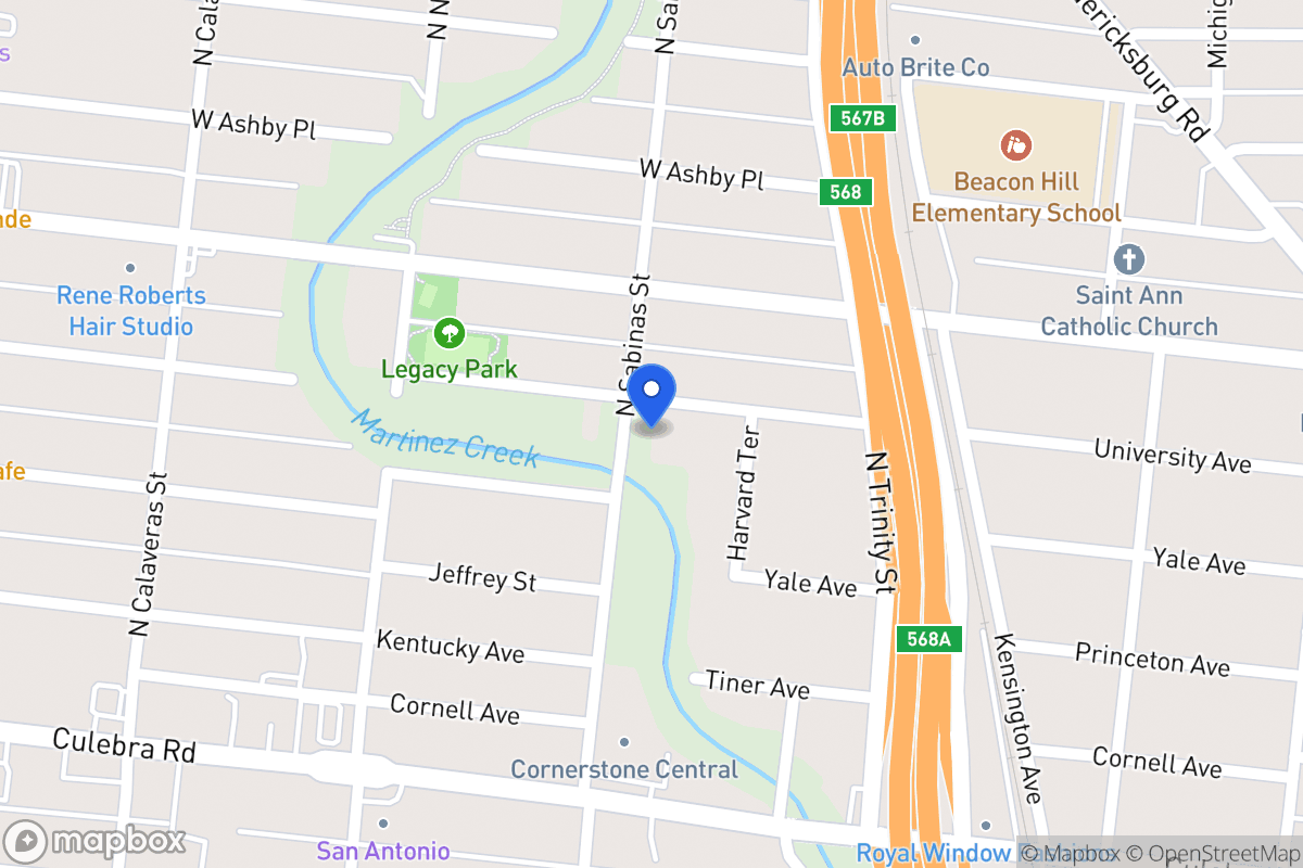 Map of 464  University Ave