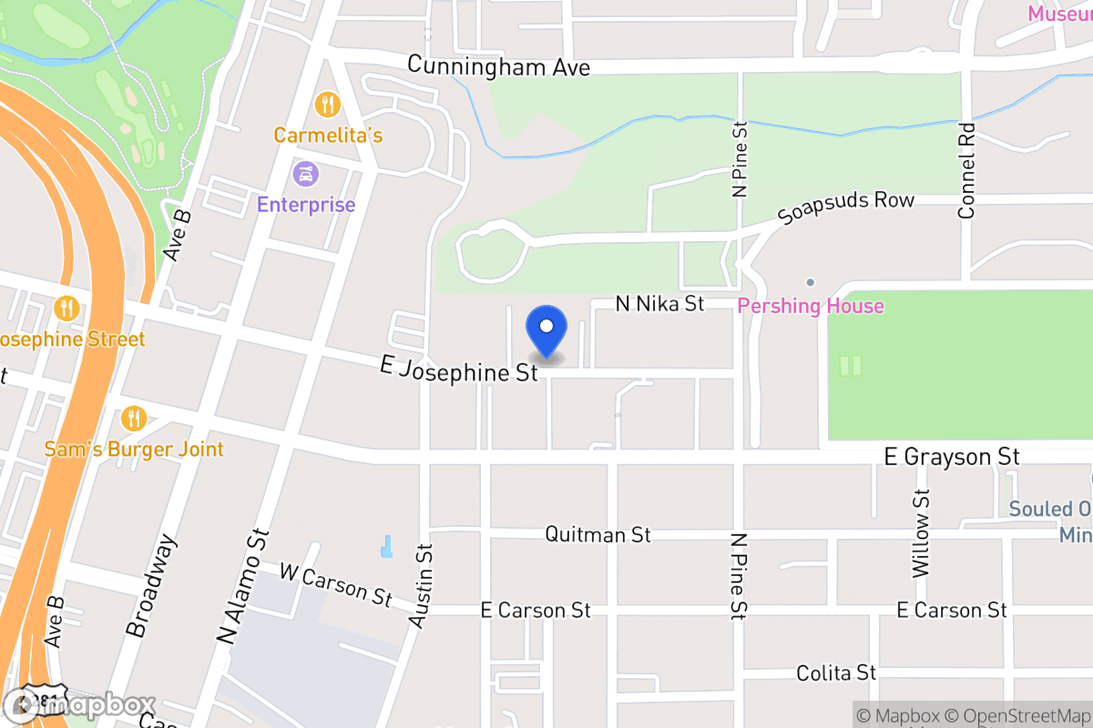 Map of E Josephine