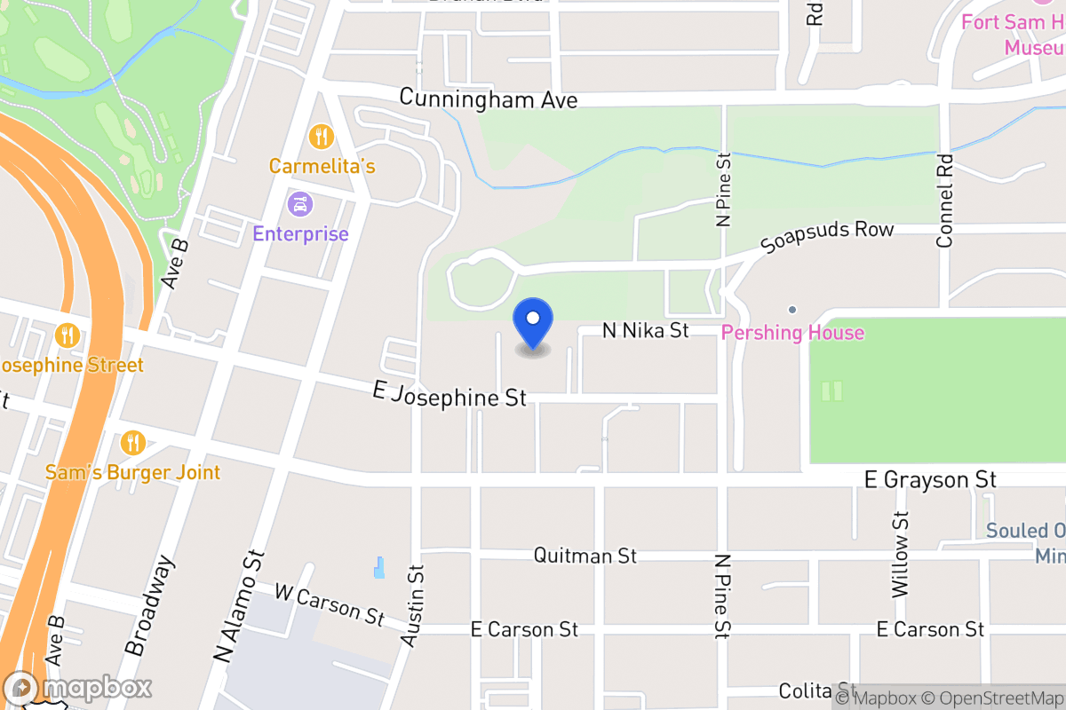 Map of 711 E Josephine St