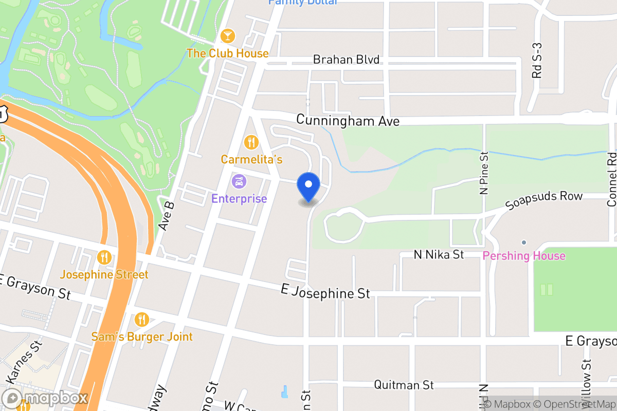 Map of 2222 N Alamo St