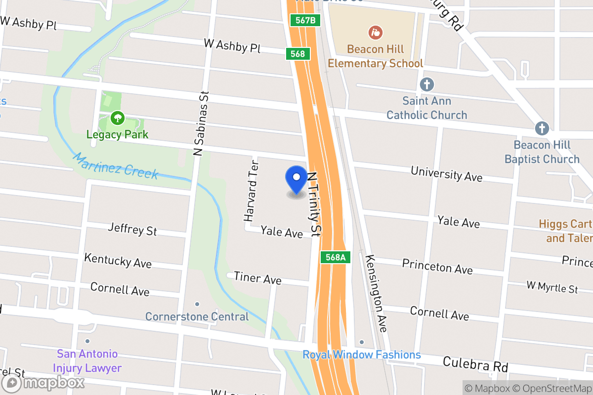 Map of 2019 N Trinity St