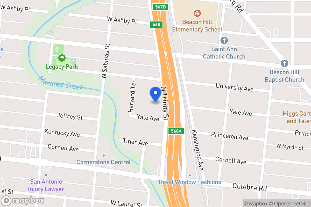 Map of 2015 N Trinity St