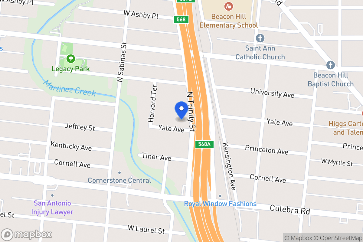 Map of 329  Yale Ave